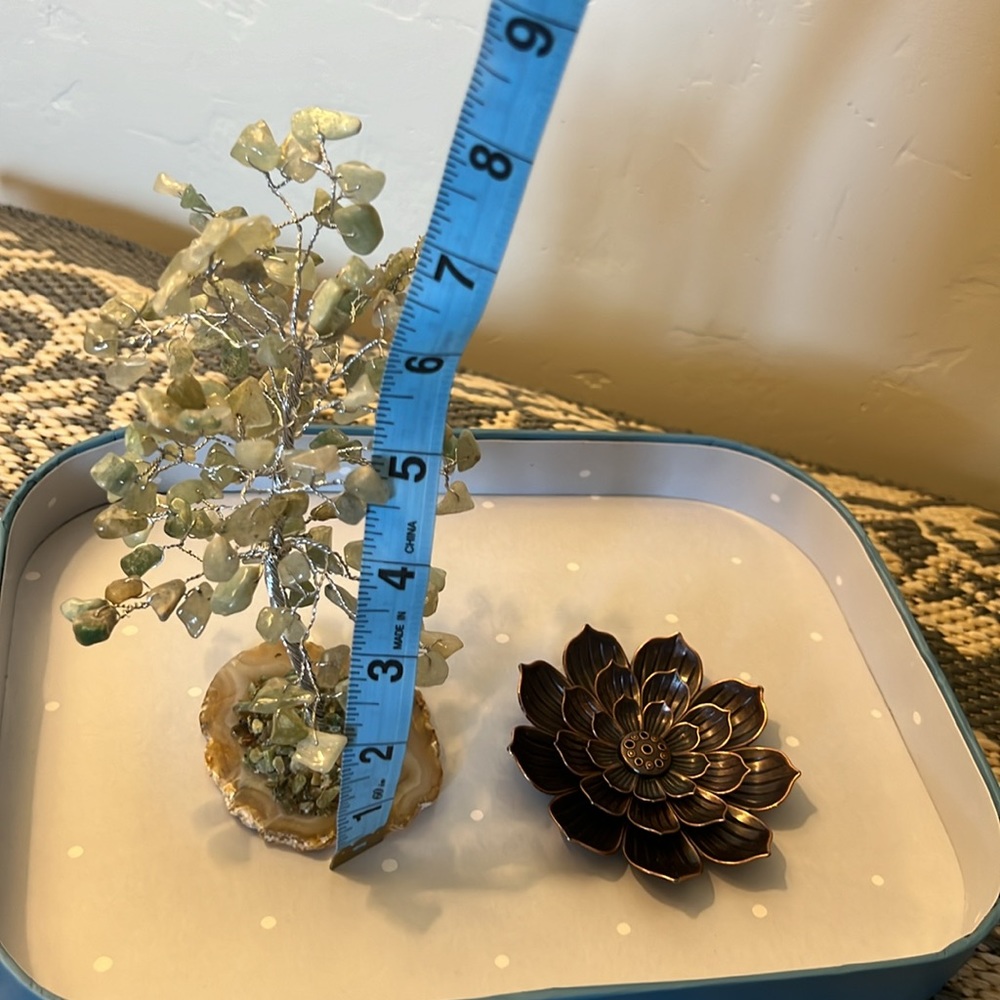 Mini Jade tree with incense holder included - Picture 4 of 4